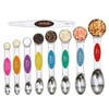Magnetic Measuring Spoons Set 8 Pcs, Space Saving, Stackable, Precise
