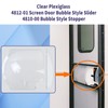 Clear Plexiglass 4812-01 Screen Door Bubble Style Slider & 4810-00