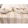 DII CAMZ10900 Table Cloth, 60" x 84", Cream Plaid
