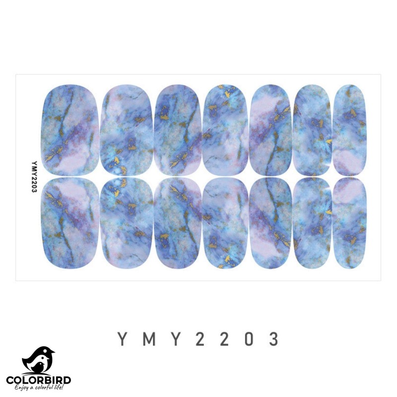 COLORBIRD Nail Sticker Marble Mineral Design Paste Manicure Cute Art