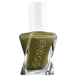 essie langanhaltender Nagellack mit glänzendem Finish, Maniküre ohne UV Licht, Gel Couture, Farbe: Nr. 540 totally plaid, Olivgrün, 1 x 13,5 ml