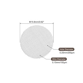 MECCANIXITY Pipe Screen Stainless Steel Screens, 5/8 Inch (15.8mm) Diameter for Pipe Filter, Pack of 80