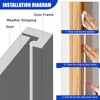 Weather Stripping Door Seal Self Adhesive Door Weather Strip Silicone