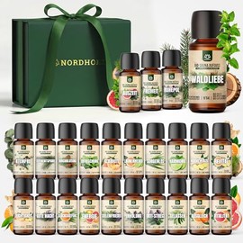 NORDHOLZ Sauna Infusion [24 x 15 ml] - Sauna Infusion [Gift Set] Special & Natural Sauna Fragrance for Intense and Relaxing Moments (Organic Discovery Box #1-#24)