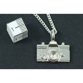 Miniblings Camera Chain Necklace 45 cm Camera Photographer Photo Photo Handmade Fashion Jewellery Link Chain Silver-Plated, Metal, No Gemstone
