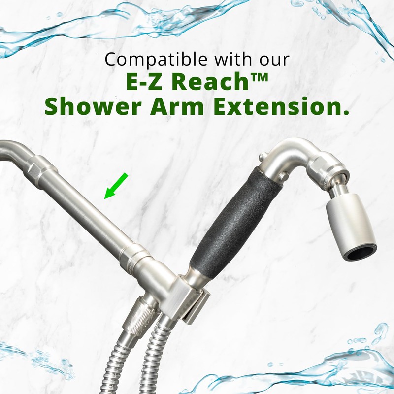 High Sierra® Solid Metal Handheld Shower Head, Lead-Free, with Built-In