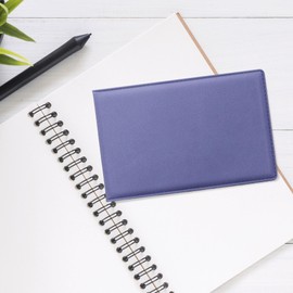 kwmobile 3-in-1 Card Holder Made of Faux Leather – 10 x 6.5 cm – Mini Credit Card Wallet – Case for Cards in Credit Card Format – Black, lavender
