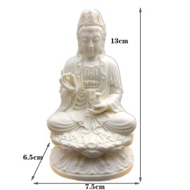 oarehol Quan Yin Statue,Godness of Mercy Kwan Yin Statue Home Office Zen Decor,Female Buddha Statue Guan Yin Statue Feng Shui Decoration