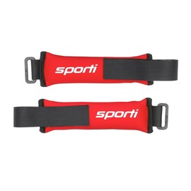 Sporti 1lbs Fitness Wrist Weights - Water Ankle Weights for Aqua Belt Pool Exercise, Comfortable Aquatic Weights - Red - 1lb