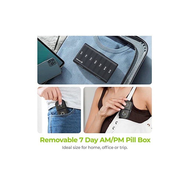 AUVON XL Weekly Pill Organizer 2 Times a Day, Pill