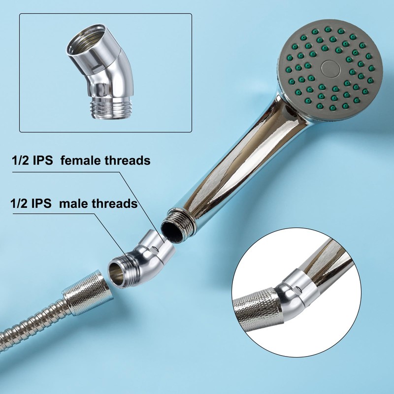 QUARKZMAN Shower Shut-off Valve G1/2 Brass Shower Flow Control Valve