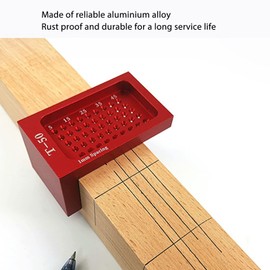 flexman T50 Woodworking Cross Calibration Ruler, Aluminium Alloy Scribing Marking Gauge, L Type Scribe Mark Measuring Tool