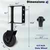 Real Fancy 4.3" Heavy Duty Gate Wheel - Spring Loaded
