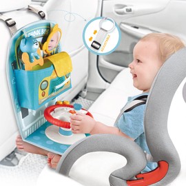 Baby car seat Toy with Steering Wheel Toys for car Rides (Bus)