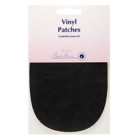 Hemline Vinyl Patches - Sew In - Black H699