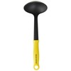 DELISH KITCHEN Pearl Metal Nylon Mini Ladle, Yellow