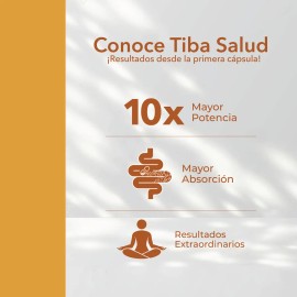 Cúrcuma 500mg Antiinflamatorio Natural 60 Cápsulas | Tiba Sabor Sin sabor