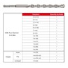 SDS Drill Bits Set-17pcs Rotary Hammer Drill Bits and Chisel