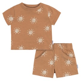 Gerber Baby Boys T-Shirt and Shorts Set, Suns, 6-9 Months