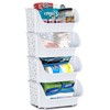 Skywin Plastic Stackable Storage Bins for Pantry White - 4-Pack