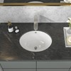 Sarlai Undermount Bathroom Sink -18 x15 inch Oval Vessel Sink