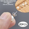 20Pcs 925 Sterling Silver Earring Backs – Secure & Durable