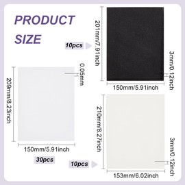 BENECREAT 50Pcs Flower Pressing Paper Kit, 10pcs Absorbent Paper, 10pcs Sponge, 30pcs Lining Blotter Paper for Flower Press Supplies, Crafters Dried Flower Leaf Plant Making