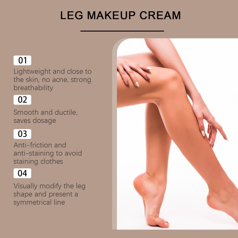 Leg Makeup Waterproof No Transfer,Leg Makeup to Cover Veins,Body Coverage