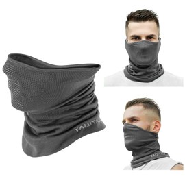 YALUYALU Half Balaclava Face Mask for Outdoor Sports, Windproof Neck Gaiter for Winter Ski,Breathable Cycling Hiking Running Bandanas for Men & Women(Grey)