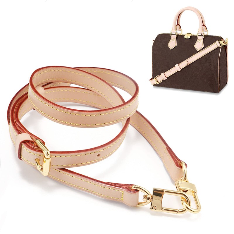 Beige Replacement Leather Strap, 150 cm Shoulder Strap, Genuine Leather,