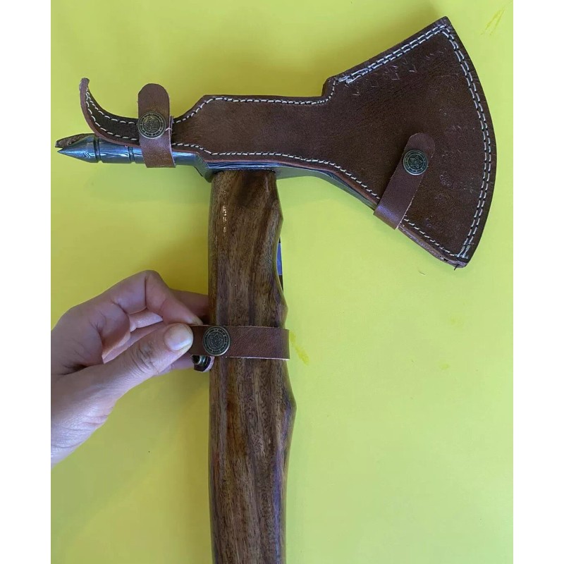 ZH Special Damascus Steel Handmade Hand Forged Axe ZH41 Roofing/tomaha