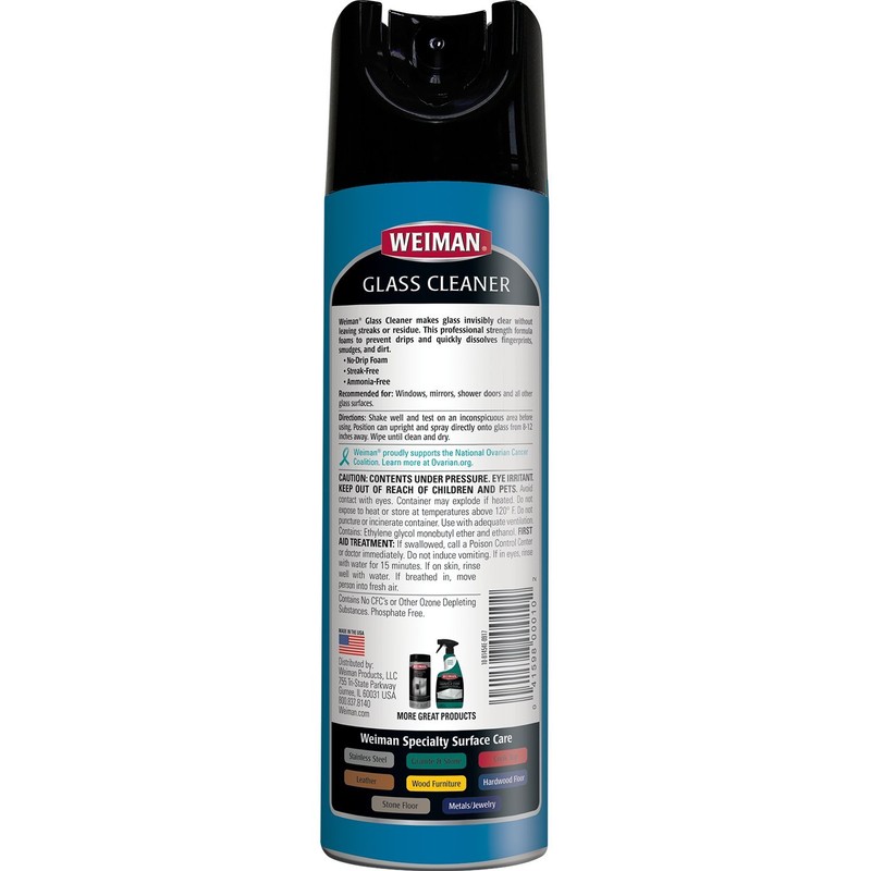 Weiman Glass Cleaner - 19 Ounce - Professional Streak Free