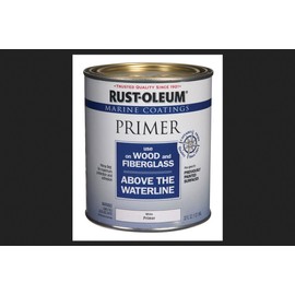 Rust-Oleum Marine Coatings Wood & Fiberglass White Primer For Specialty Plastics 1 qt.