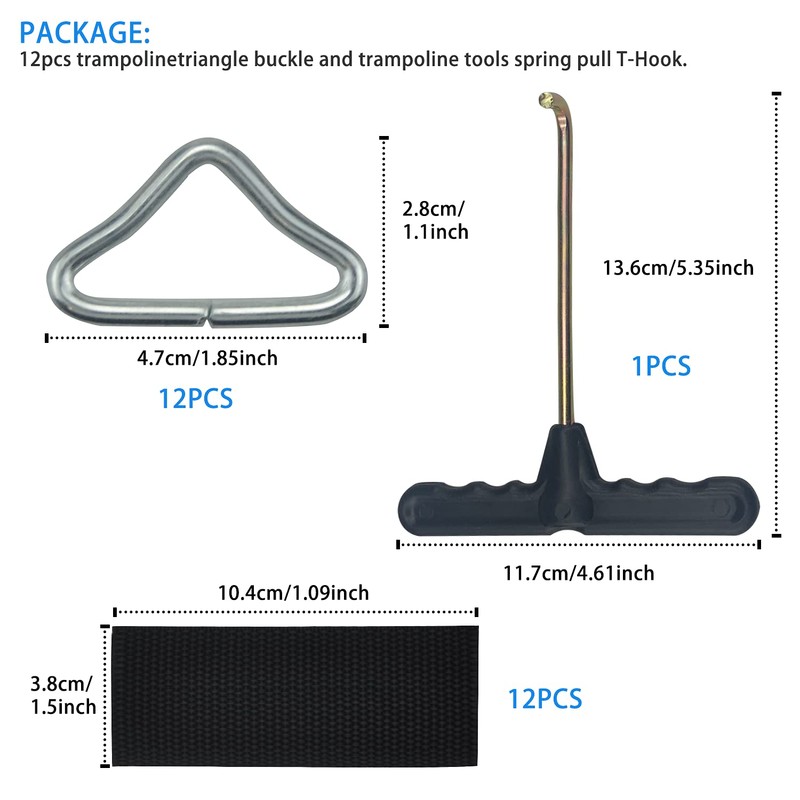 Trampoline Triangle Buckle Trampoline Springs Trampoline Mat Triangle Rings V-Ring