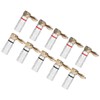 10 Pcs Banana Plugs 24K Copper Gold Plated Aluminum Case