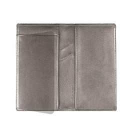 GNEGNI PU Leather Checkbook Cover for Men and Women, Slim Standard Check Register Holder with Card Slots, Pen Loop, Duplicate Check Divider, 6.6" x 3.5"