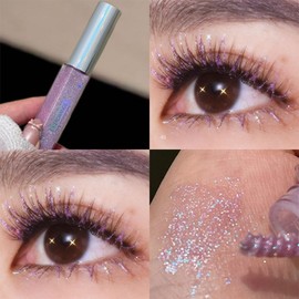 Blue Diamond Glitter Mascara Long-lasting Non-smudging Waterproof Thick Eyelash Extension Curling, 01 / 블루 다이아몬드 글리터 마스카라 오랫동안 지속되는 논스머딩 워터프루프 두꺼운 속눈썹 연장 컬링, 01