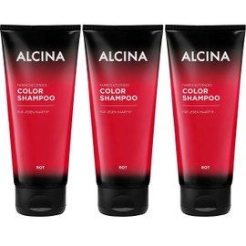 Alcina Colour Shampoo Red 200 ml Pack of 3