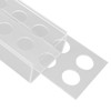 Clear Acrylic Flower Vase Multi Holes Elegant Decorative Long Rectangle