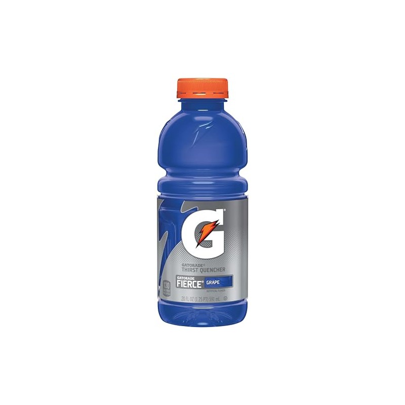 Gatorade Sports Drink, Fierce Grape, 20-Ounce Bottles (Pack of 24)
