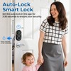 FITNATE Smart Fingerprint Door Knob with Keypad, App Control, 4-in-1