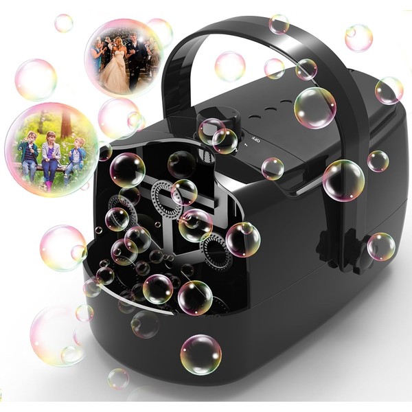 Bubble Machine Durable Automatic Bubble Blower, 18000+ Big Bubbles Per