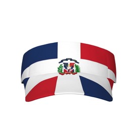 Cute Funny Dominican Flag Hat Women Men Adjustable Flag Sport Sun Visor Hat Summer Fashion Sun Cap Beach Flag Hat