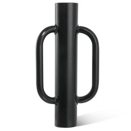 Fumingpal T Post Driver - 15LB Fence Post Driver Heavy Duty Hand Post Pounder with Handle Black Steel Rammer for U Fence Post Wooden Post Hole Diggers