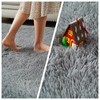 Super Soft Shaggy Rugs,4x6 Feet Grey Fluffy Shag Area Rugs