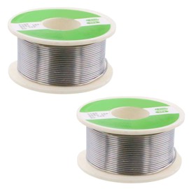 winova Low Temperature Solder, Low Melting Point Solder, Wire Diameter 0.04 inch (1.0 mm), 1.8 oz (50 g), Includes Flux, Welding Supplies, Compatible with Precision Circuits, Pack of 2