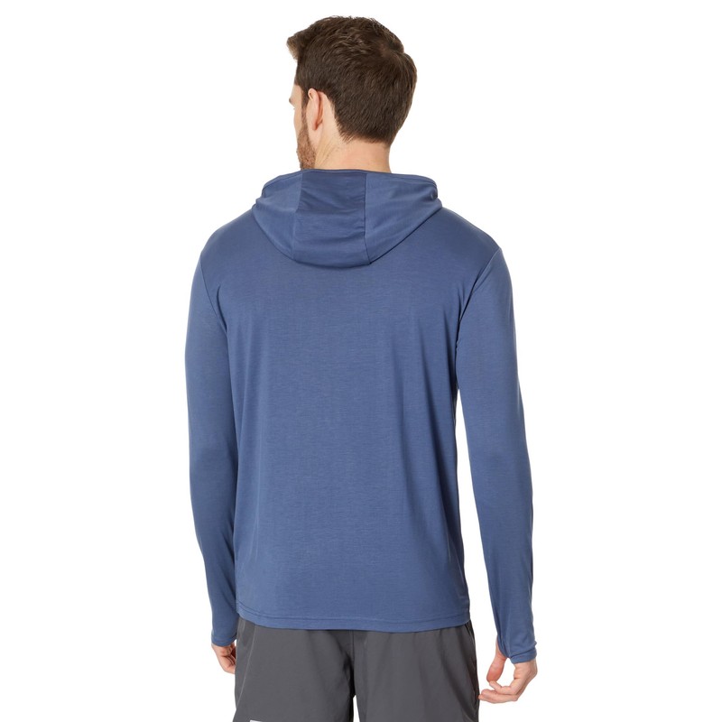 Billabong Eclipse Hooded Long Sleeve Rashguard Slate Blue MD