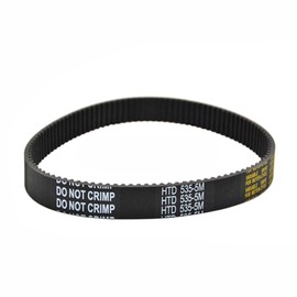 HTD5M 240 Close Loop Pulley Timing Belt 15mm Width 5mm Pitch 240mm Perimeter Black Synchronous Belt Arc-shaped Teeth (5m-240-15mm)