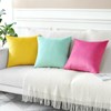 Artscope Luxury Velvet Pillow Covers Decorative Square Pillowcases Soft Solid
