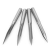 4Pcs VShaped Carving Cutter 2Edged Engraving Bit 4x0.3x15°/4x0.3x20°/4x0.3x25°/4x0.3x30°